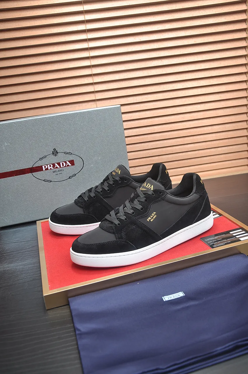 Men's shoes 💰580💶【PRADA】Top original, new season, high quality original goods, top imported calfskin with original imported glue, imported cowhide inside with original cowhide feet, original outsole! Quality guaranteed! Code 38-45 (45 customized)